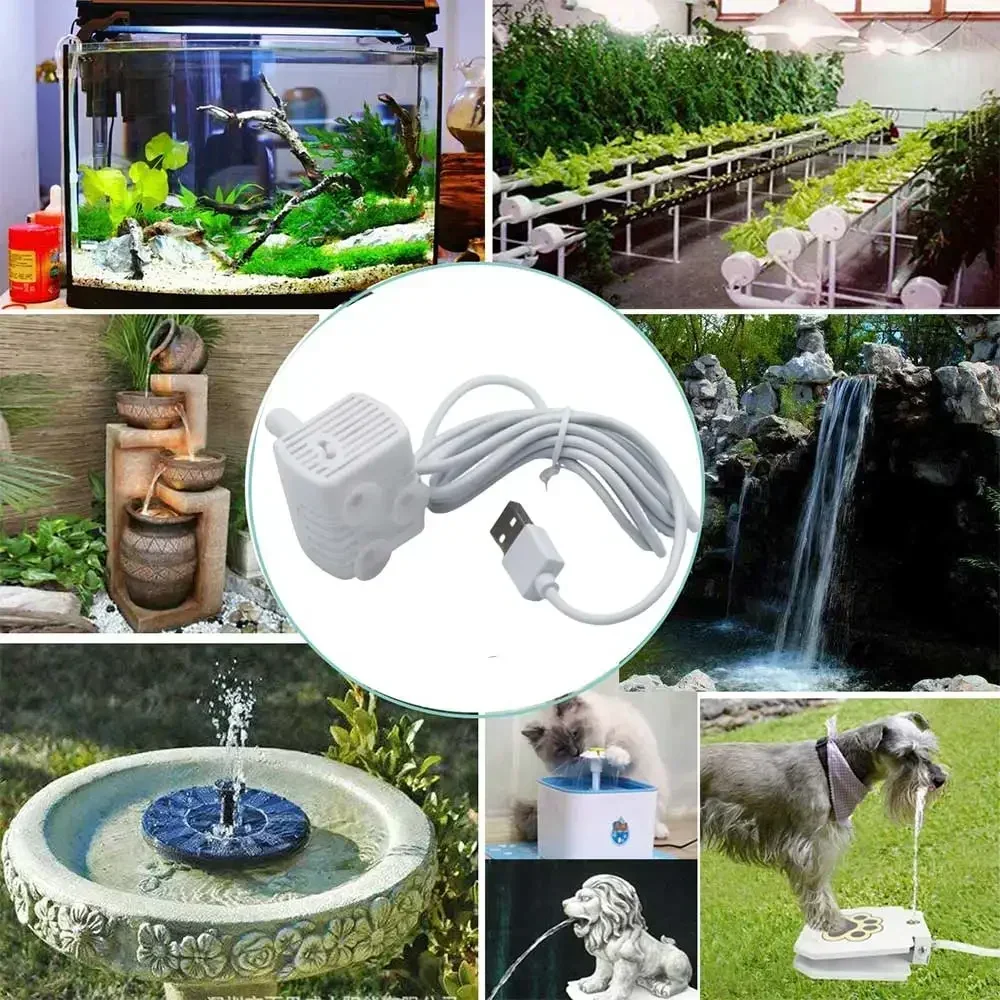 Water Pump Drinking Fountain Pet Cat Anti-dry Burning Motor Replacement Cat Flower Drinking Bowl Water Dispenser Pet Supplies - Image 4
