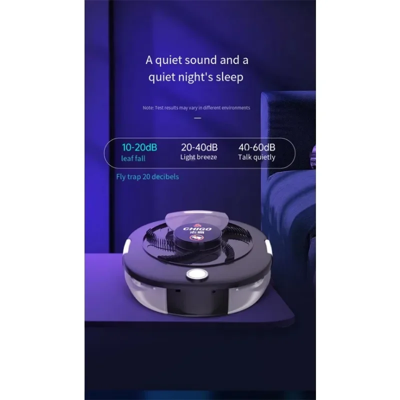 Upgraded Fly Trap USB/Rechargeable Electric Fly Trap Safety Insect Fly Trap Garden Indoor Outdoor Pest Catching Tool - Image 6