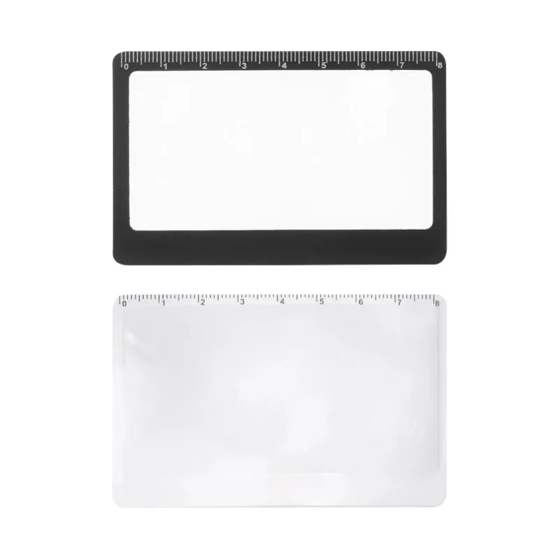 Mini Magnifying Glass 3x Magnification Reading Portable Magnifying Glass with Ruler Ultra-thin Magnifying Glass Solar Igniter - Image 4