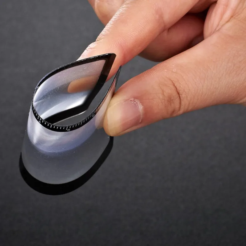 Mini Magnifying Glass 3x Magnification Reading Portable Magnifying Glass with Ruler Ultra-thin Magnifying Glass Solar Igniter - Image 2