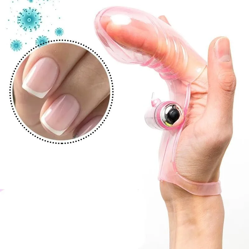 Three-finger Vibrator Masturbation Extension Delay Reusable Sleeve Cock Ring Sleeve Handmade Clitoral Masturbation Sex Toy - Image 4