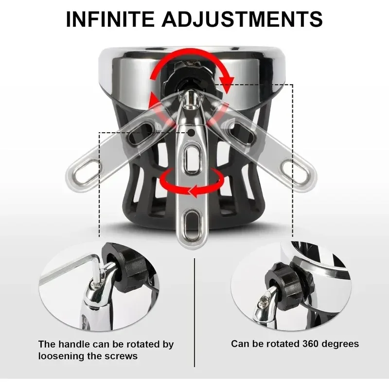 Drink Cup Holder Motorcycle Handlebar Mount for Harley Davidson Road King Electra Glide Sportster Dyna Softail Motorcycle Holder - Image 4