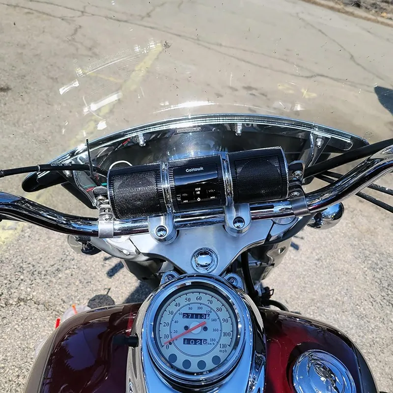 Bluetooth Audio Motorcycle Stereo Speaker Motorcycle Installation MP3 Music Player Amplifier Scooter Bicycle USB FMRadio Speaker - Image 4