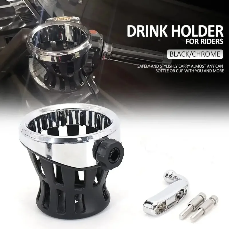 Drink Cup Holder Motorcycle Handlebar Mount for Harley Davidson Road King Electra Glide Sportster Dyna Softail Motorcycle Holder - Image 2