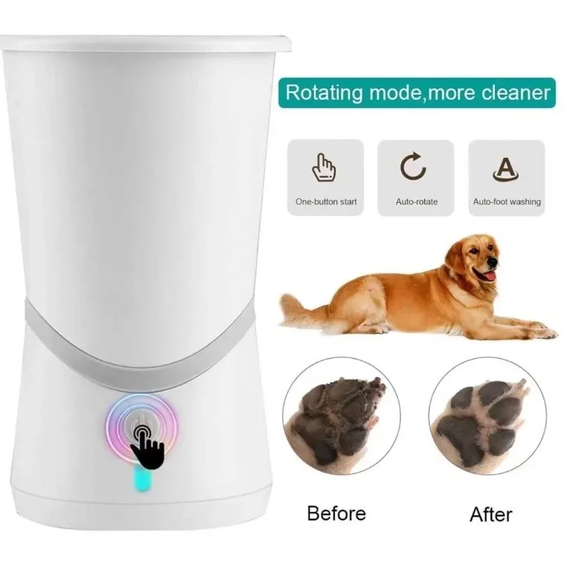 Portable Electric Pet Feet Washer Automatic Pet Paw Cleaner Quick Low Noise Dog Cat Paw Cleaning Cup for Dogs Cats Top Rated